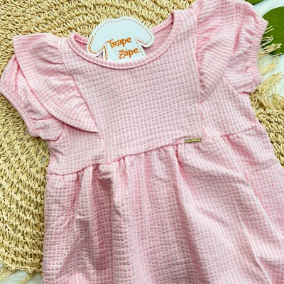 Macaquinho Anarruga Listrado - Rosa